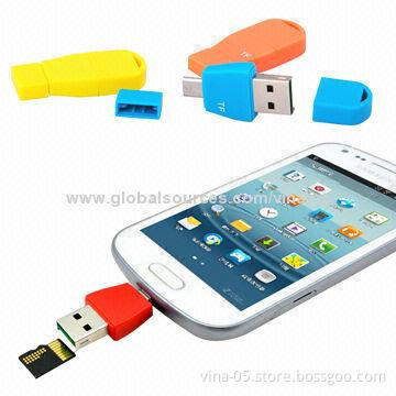 New and Nice Design Single OTG Card Readers, Compliant with USB Version 2.0 and USB1.1